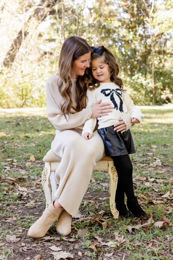 Natural family photography Zachary LA - candid mom and children moment.